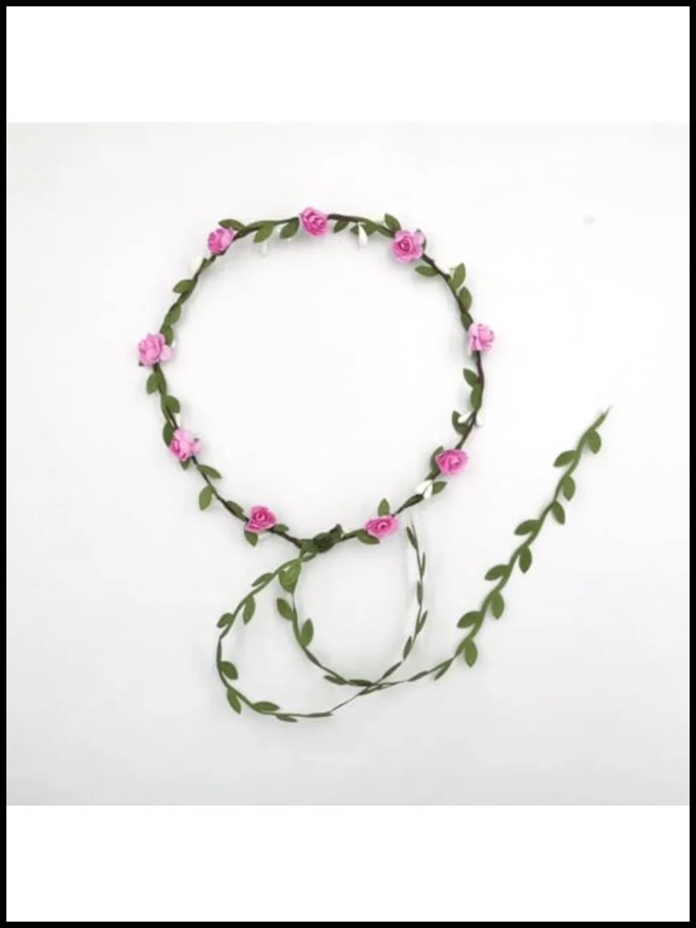 12 Pc Flower Crown Headband Wreath Garland Multicolor Floral Hair Accessory